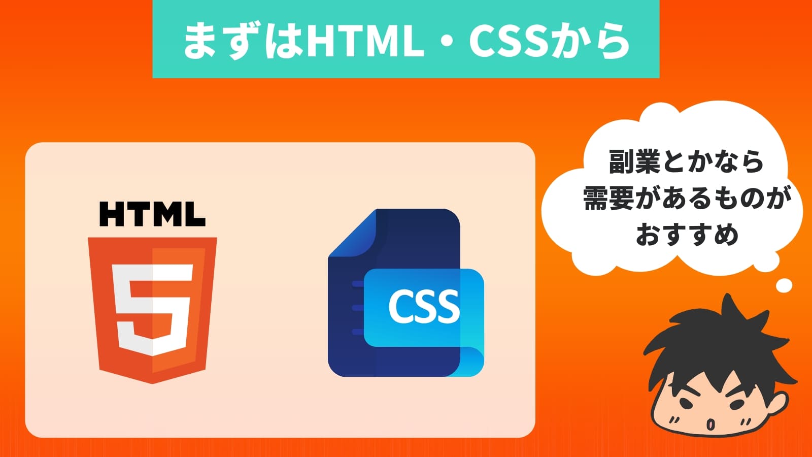 まずはHTML・CSSから