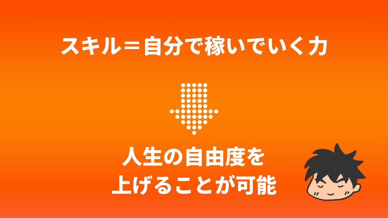 スキル＝自分で稼いでいく力